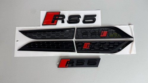 Audi rs5 emblem set schwarz - audi,